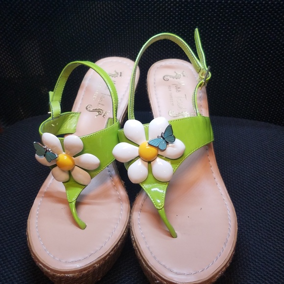 Miss Trish Shoes - Miss Trish Wedge Sandals Size 6.5
